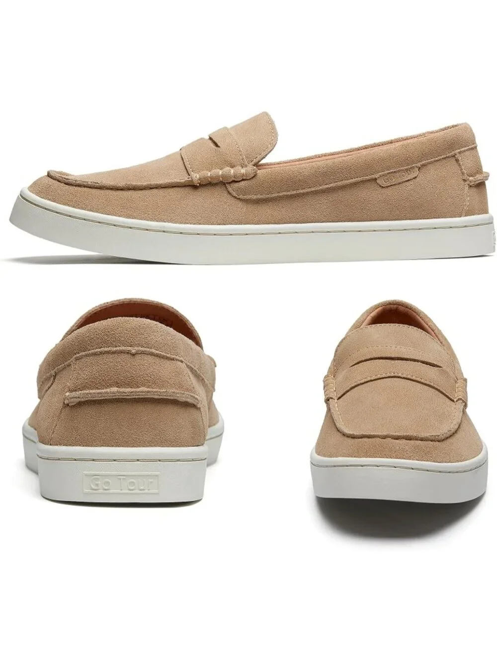 🆕Men's Beige Suede Imported Slip-On Loafer Casual Comfortable Shoes